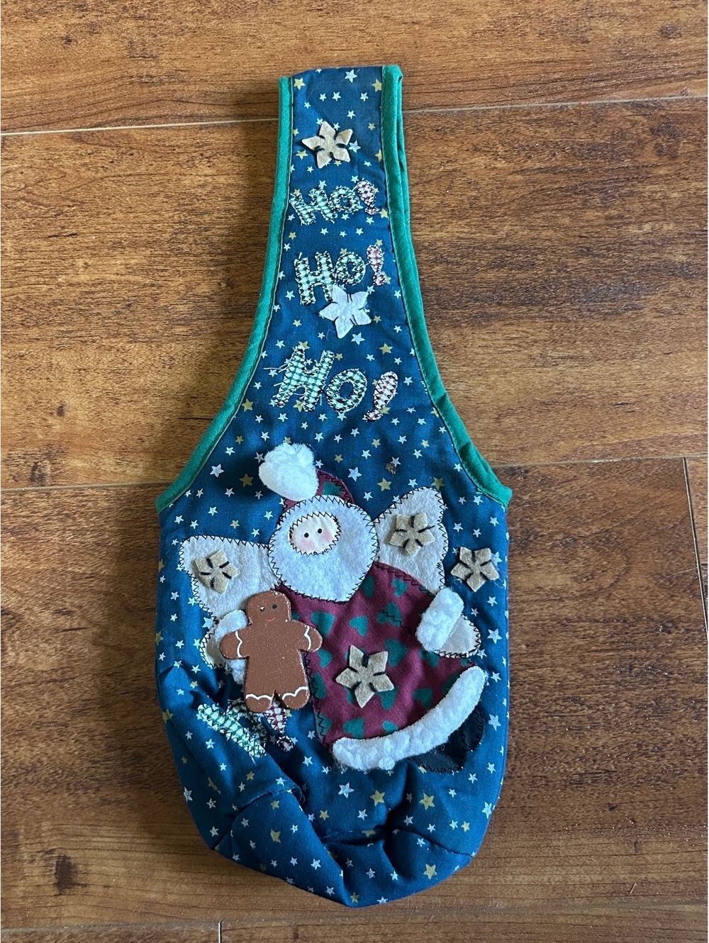 Vintage Christmas Santa Claus Holiday Decorative Bag